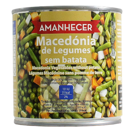 Amanhecer Vegetable Mix 400g x